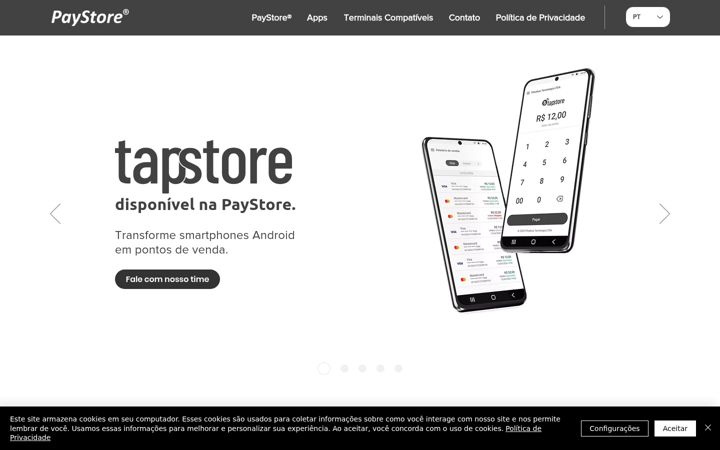 Screenshot of paystore.com.br