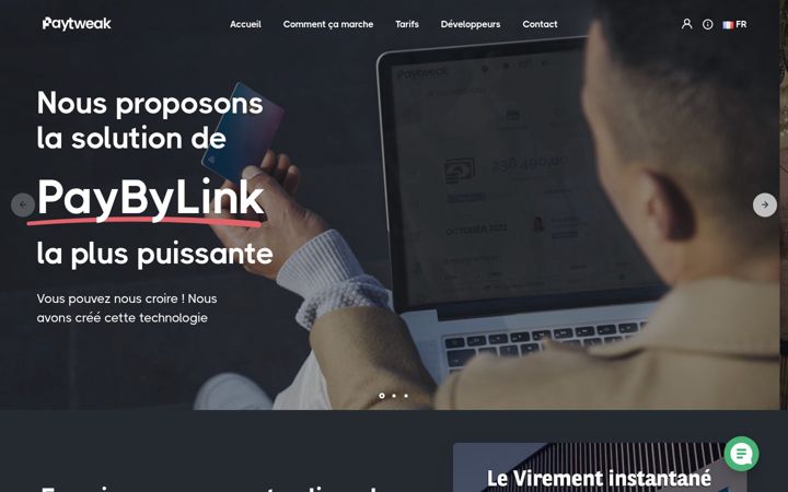 Screenshot of paytweak.com
