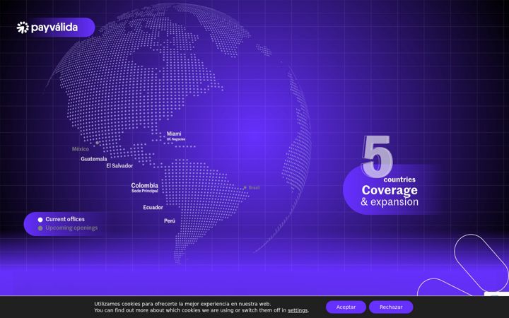 Screenshot of payvalida.com
