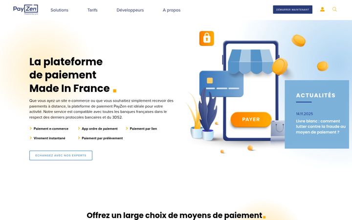 Screenshot of payzen.eu