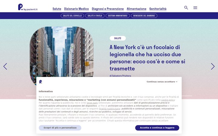 Screenshot of pazienti.it