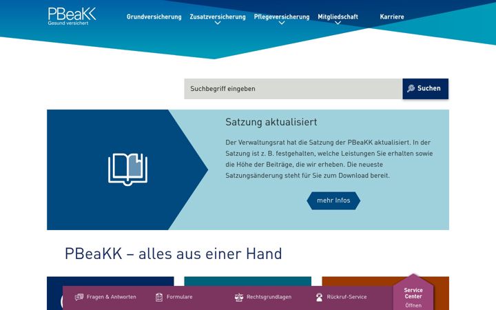 Screenshot of pbeakk.de