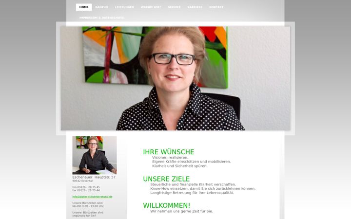 Screenshot of pbeer-steuerberatung.de