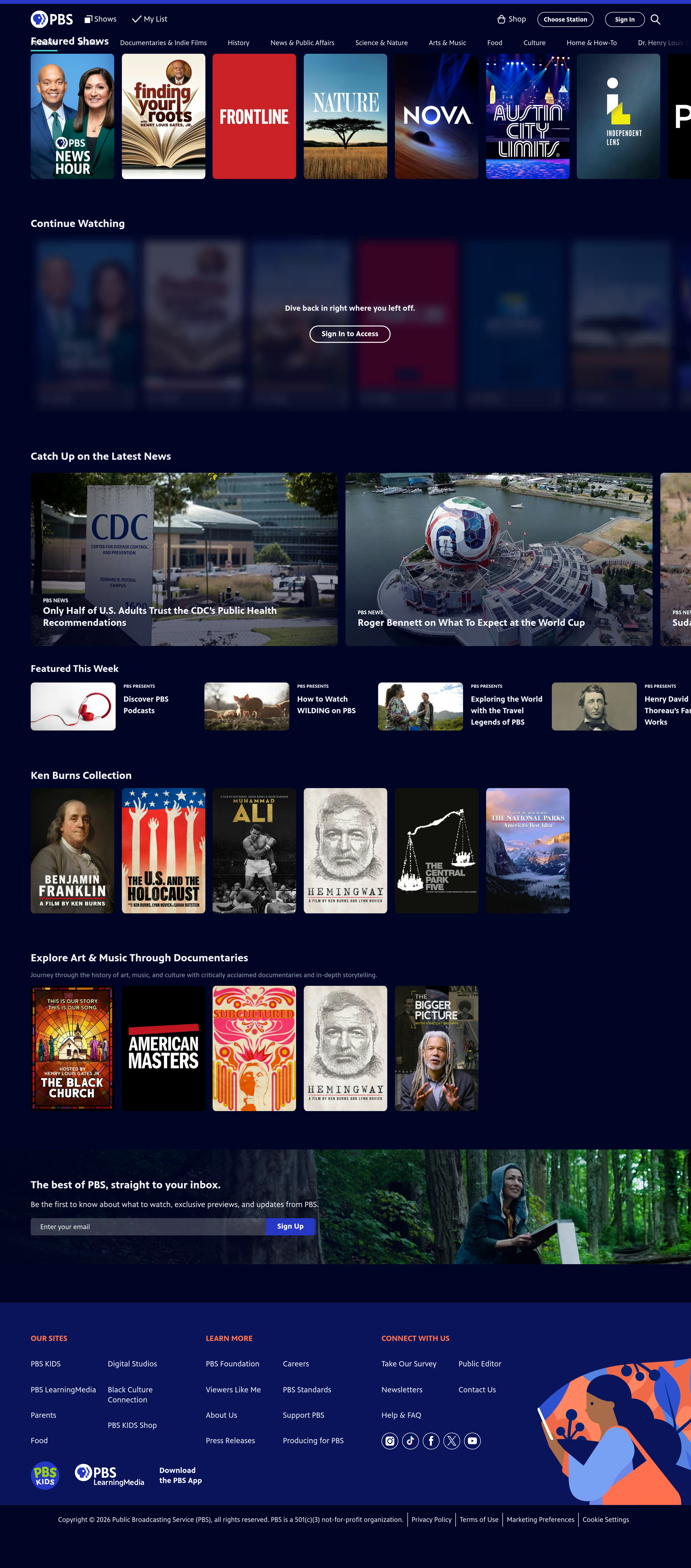 Screenshot of pbs.org