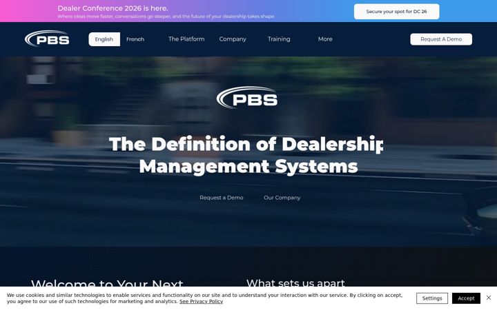 Screenshot of pbssystems.com