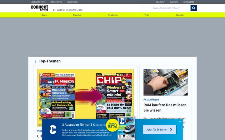 Screenshot of pc-magazin.de
