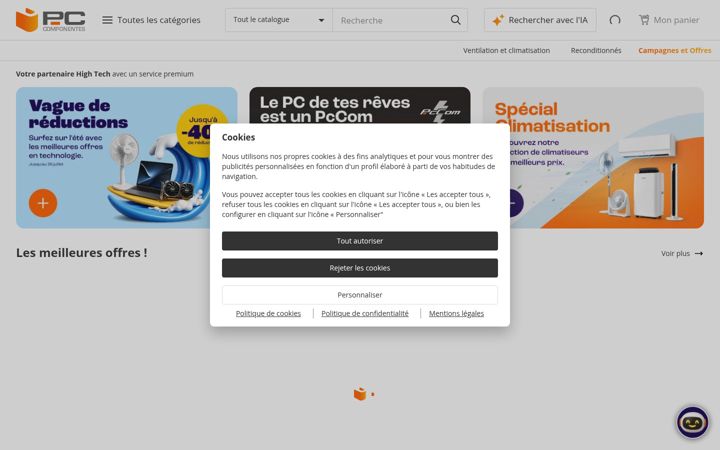 Screenshot of pccomponentes.fr