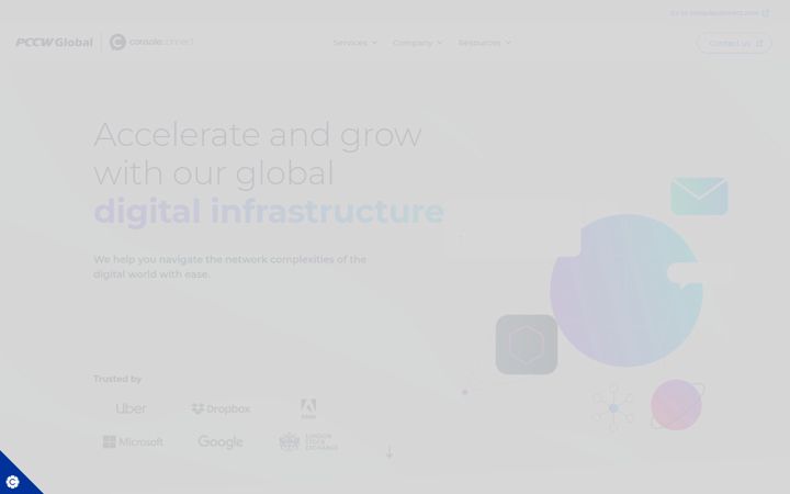 Screenshot ta' pccwglobal.com