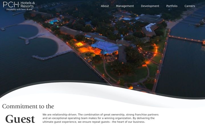 Kuvakaappaus sivustosta pchresorts.com