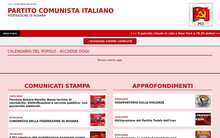 Screenshot of pcinovara.org