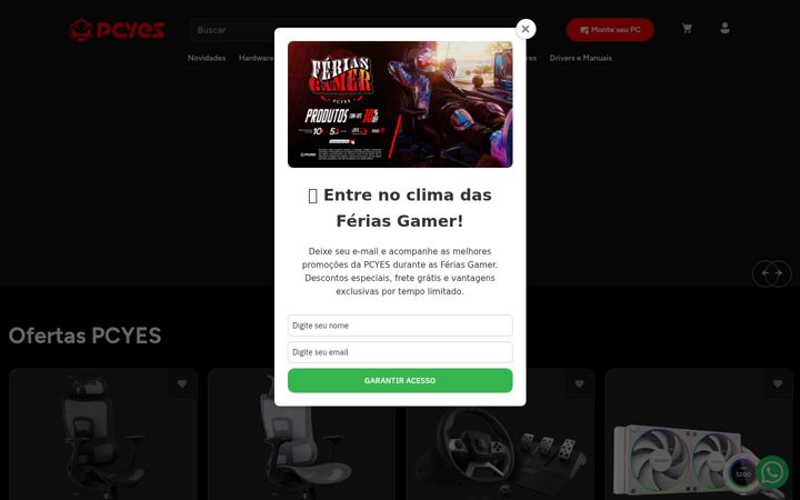 Screenshot van pcyes.com.br