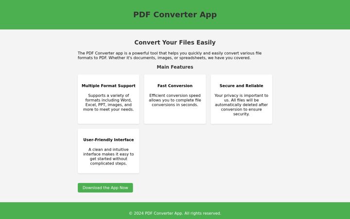 Screenshot of pdfconverterplus.com