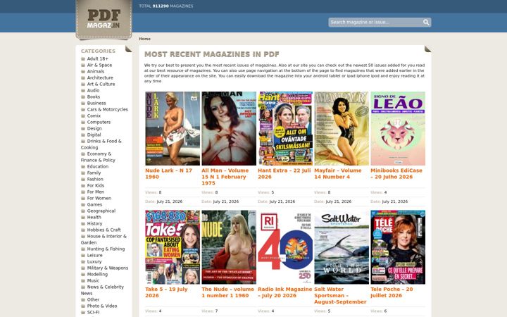 Screenshot of pdfmagaz.in