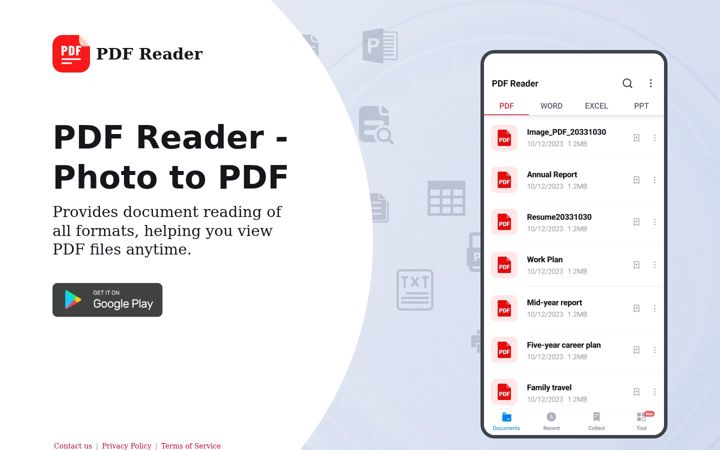 Screenshot of pdfreaderviewer.com