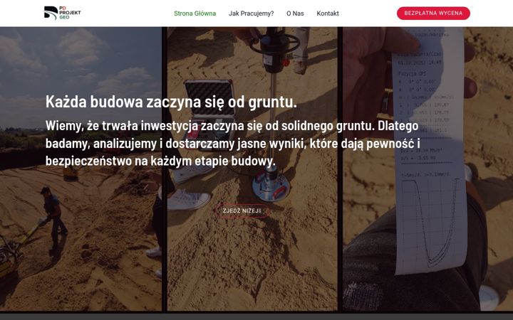 Kuvakaappaus sivustosta pdgeo.com