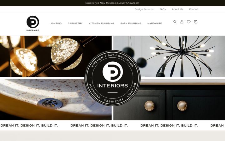 Screenshot of pdinteriorsnm.com