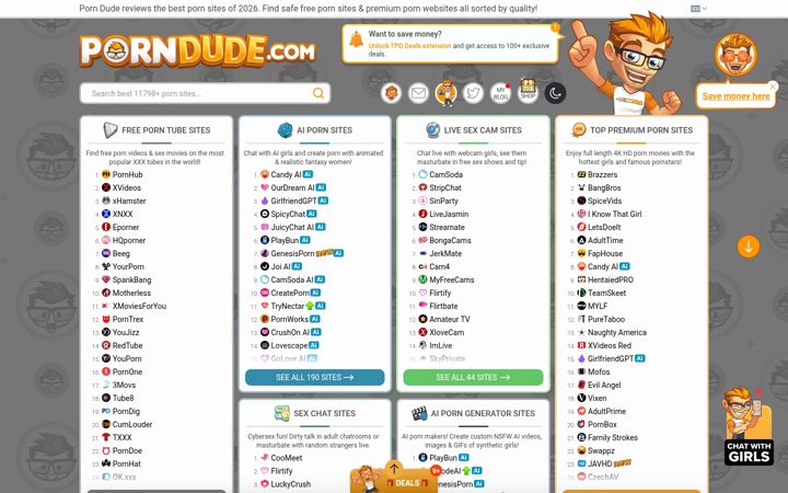 Screenshot of pdude.link
