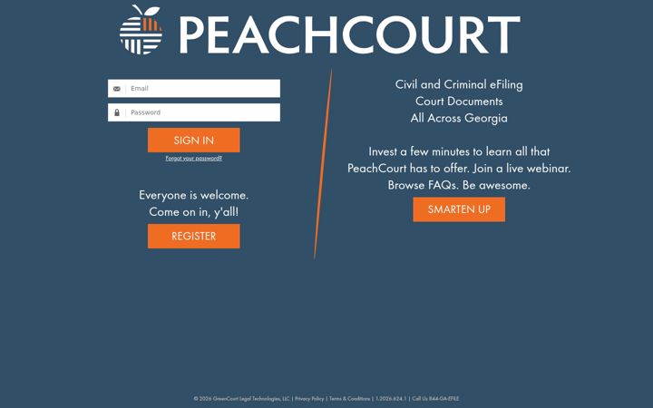 Screenshot of peachcourt.com