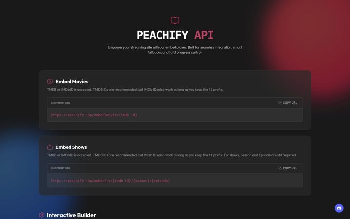 Screenshot of peachify.top