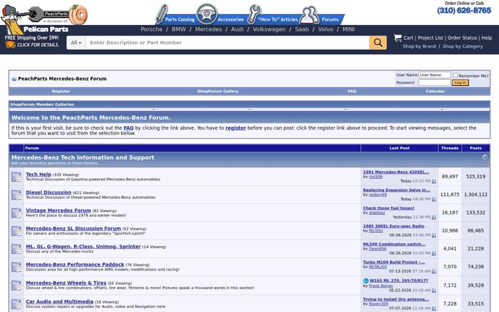 Screenshot of peachparts.com