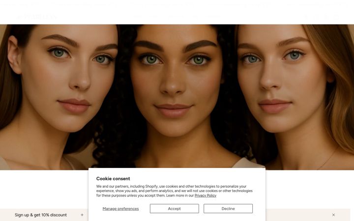 Screenshot of pearllens.com