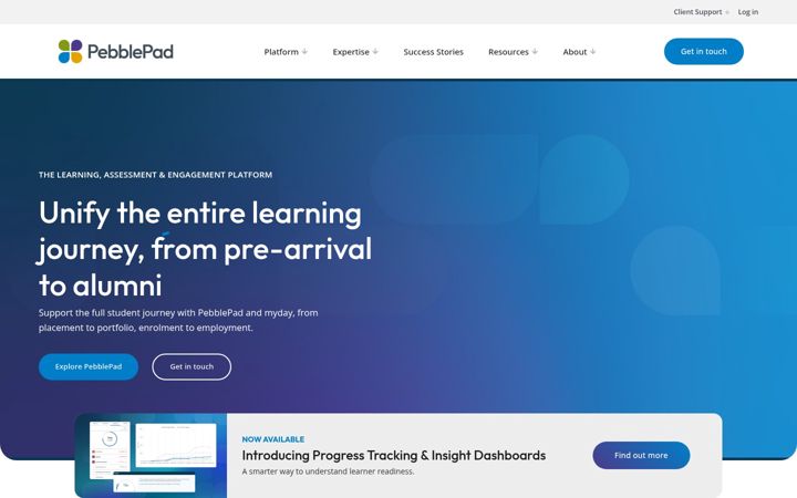 Screenshot of pebblepad.co.uk