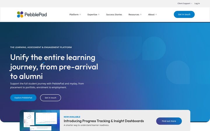 Skærmbillede af pebblepad.com