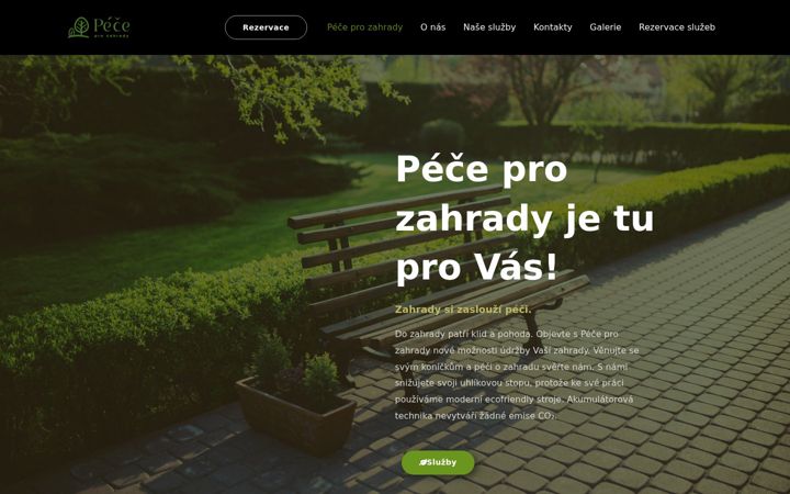 Screenshot of peceprozahrady.cz