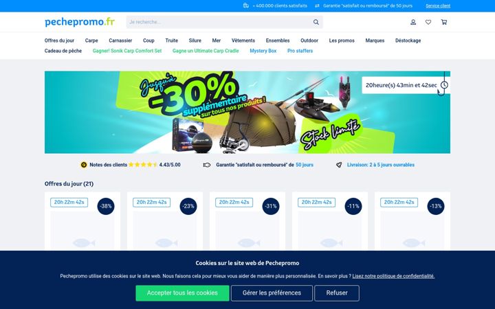 Screenshot of pechepromo.fr