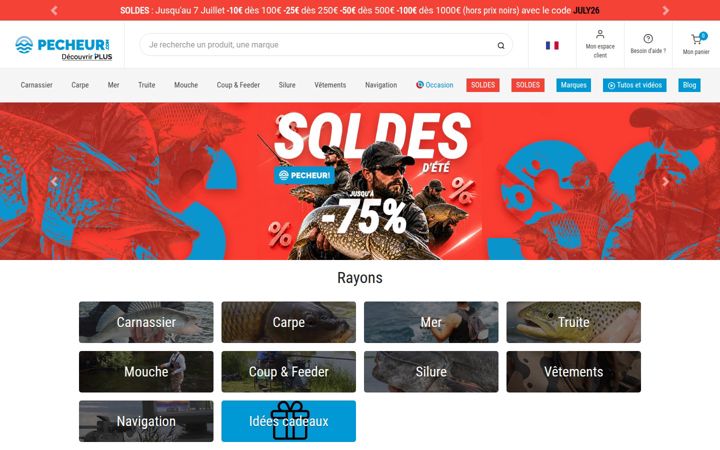 Skærmbillede af pecheur.com