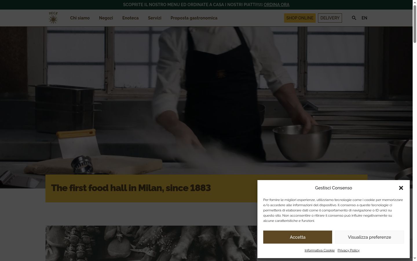 Screenshot van de toestemmingsbanner zoals getoond vóór enige interactie