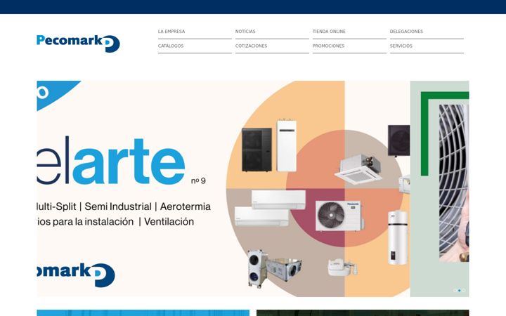 Screenshot of pecomark.com