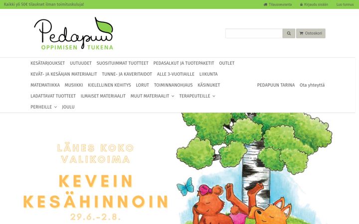 Screenshot of pedapuu.fi