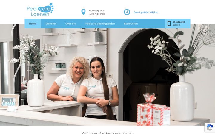Screenshot of pedicareloenen.nl