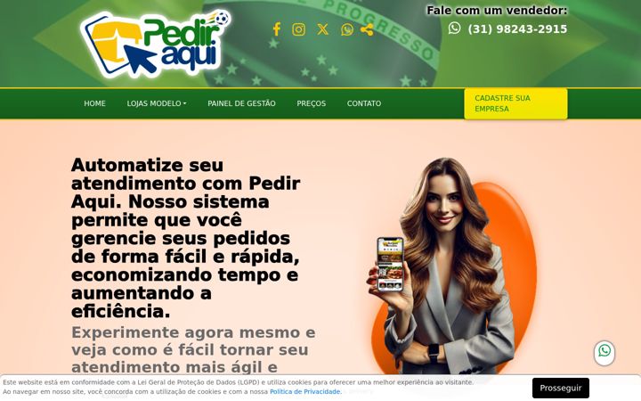 Screenshot of pediraqui.com