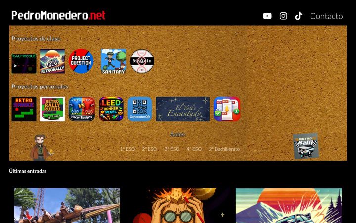 Captura de pantalla de pedromonedero.net