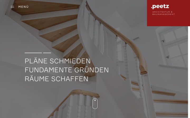 Skärmbild av peetz-architektur.de