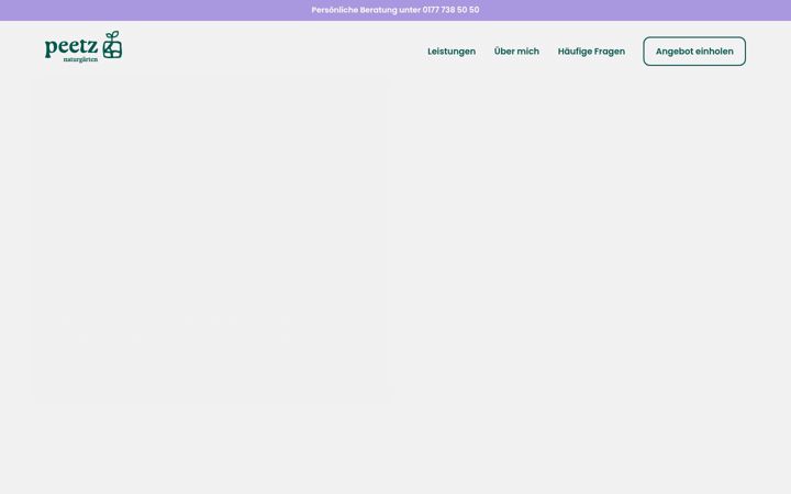 Screenshot di peetz-naturgaerten.de