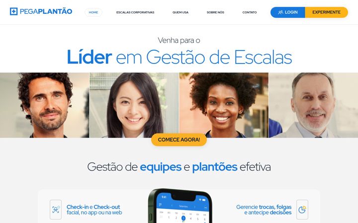 Screenshot of pegaplantao.com.br