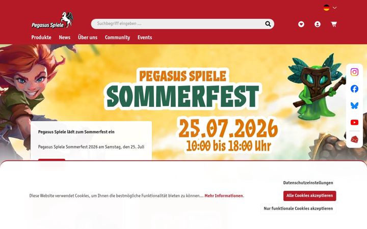 Screenshot ta' pegasus.de