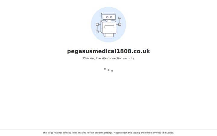 Screenshot ta' pegasusmedical1808.co.uk