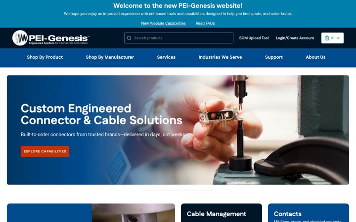 Screenshot of peigenesis.com