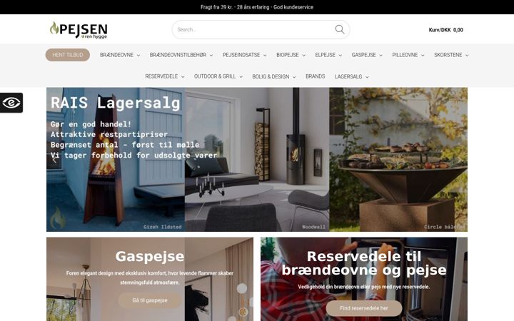 Screenshot di pejsen.com