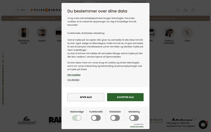 Screenshot of pejseringen.dk