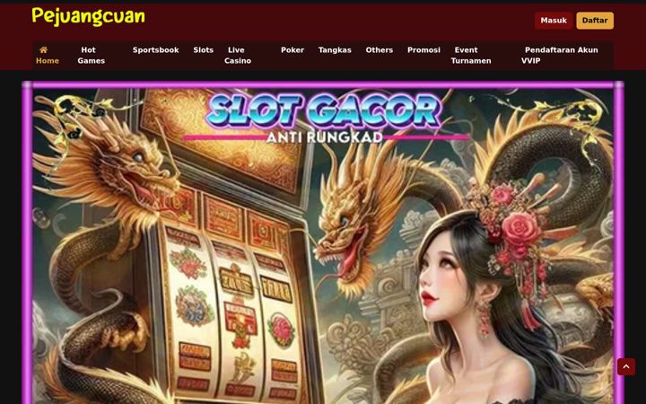 Screenshot of pejuangcuan.org