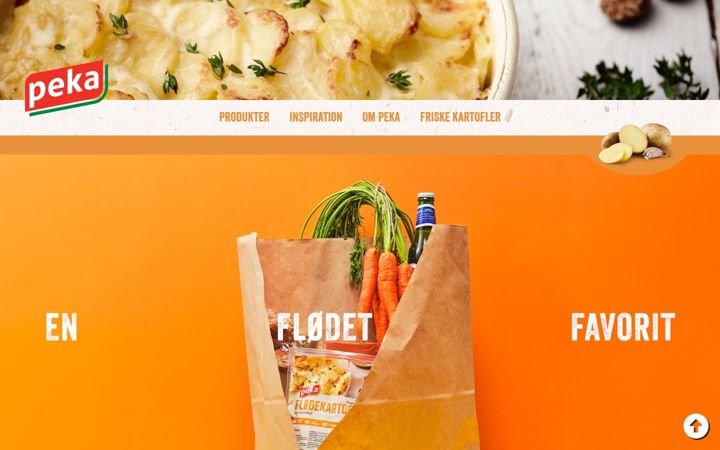 Screenshot of peka.dk