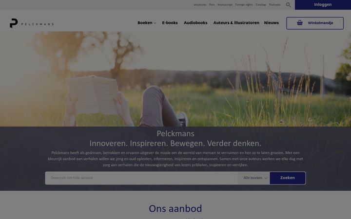 Screenshot di pelckmansuitgevers.be