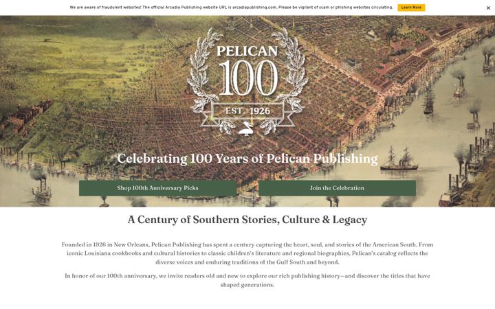 Screenshot of pelicanpub.com