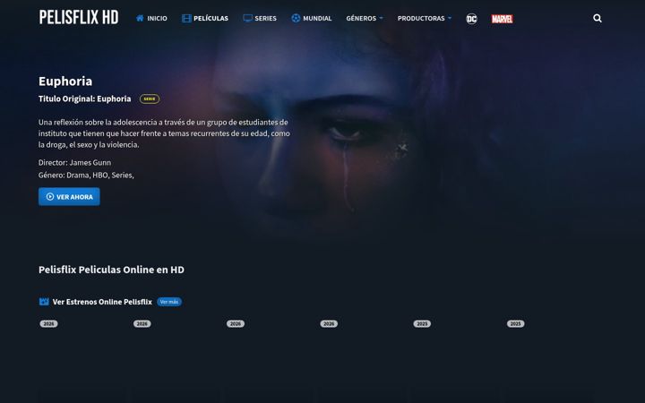Screenshot of pelisflix1.net