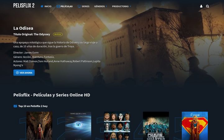 Screenshot of pelisflix200.boats